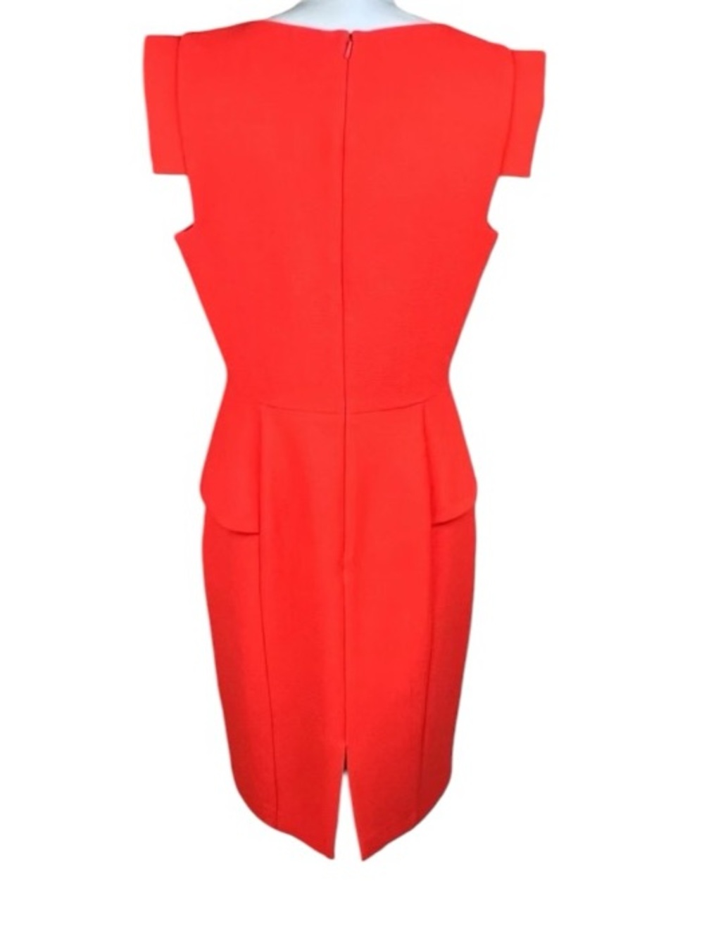 Black Halo Keyton Peplum Dress Orange Blossom 4 - Picture 5 of 10